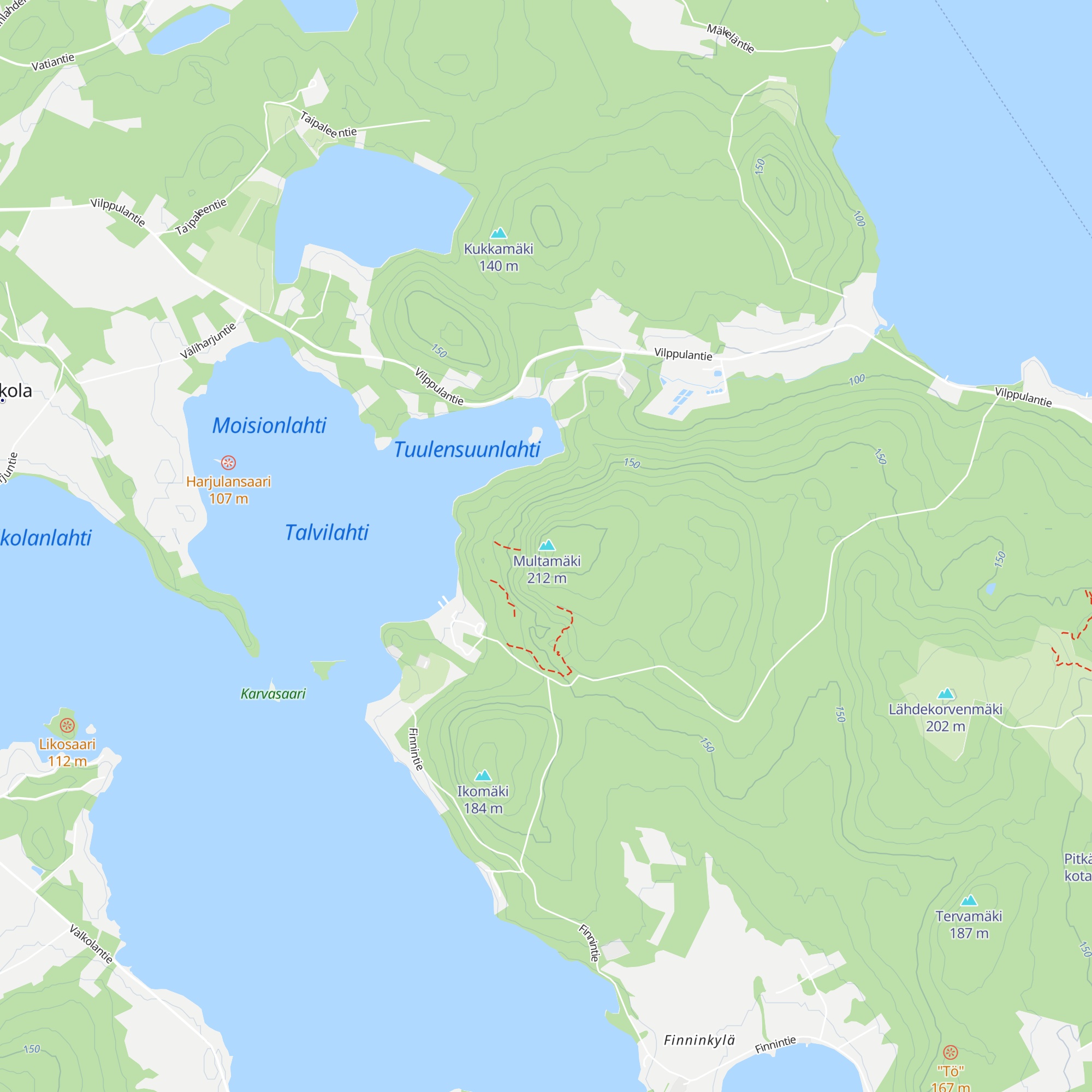 Multamäki map