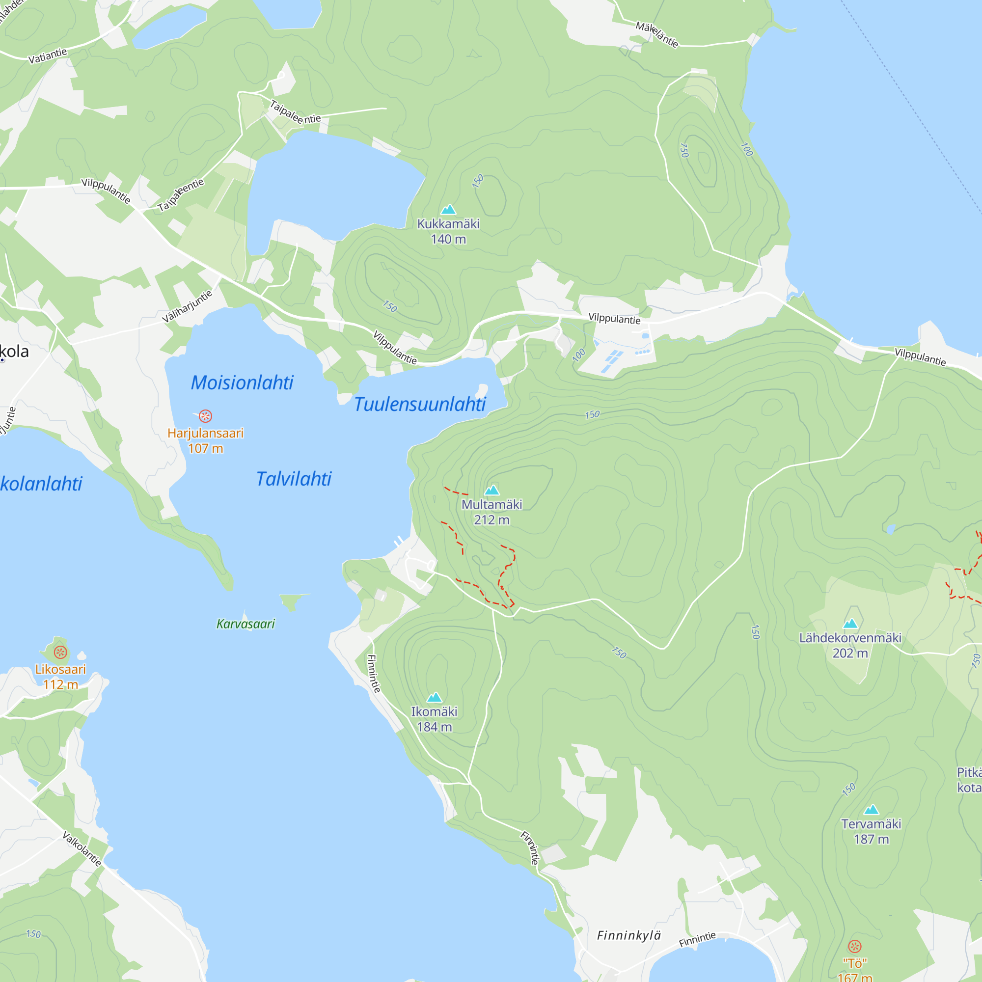 Multamäki map