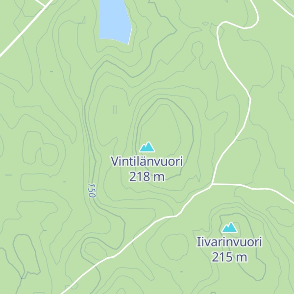 Map of Vintilänvuori