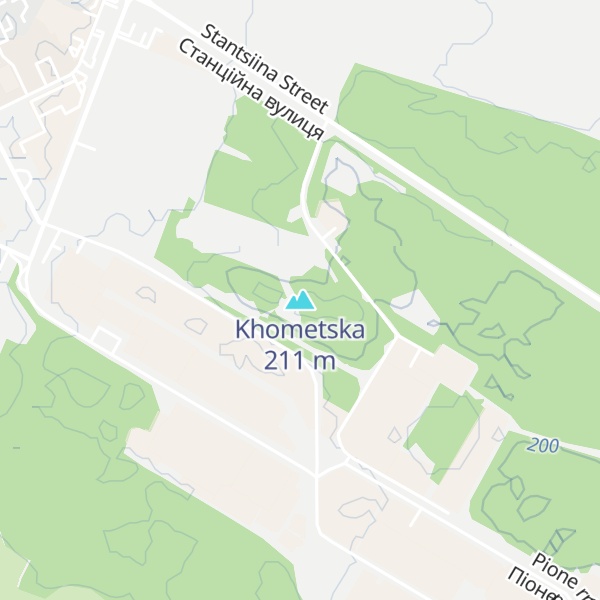 Map of Khometska