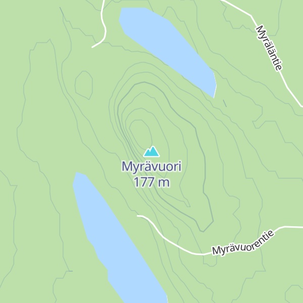 Map of Myrävuori