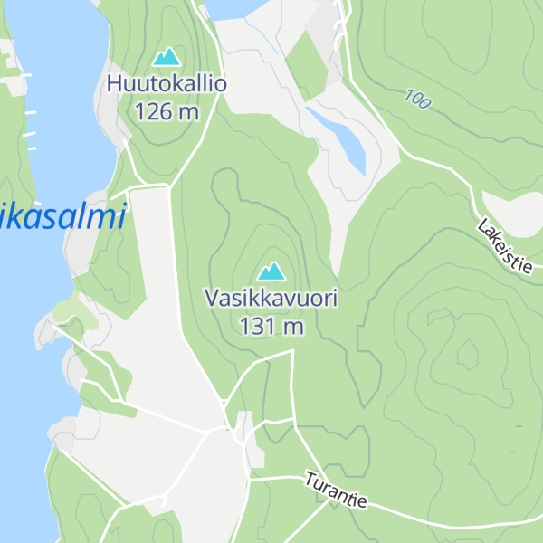 Map of Vasikkavuori