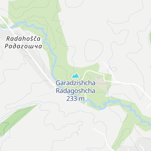 Map of Garadzishcha Radagoshcha