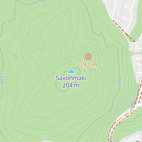 Map of Savonmäki