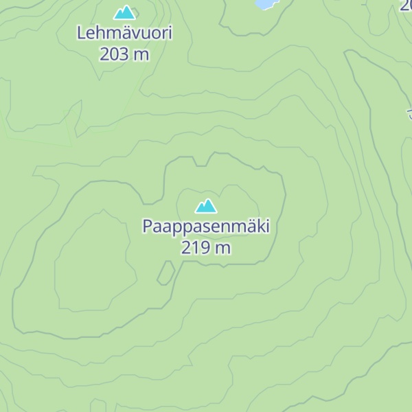 Map of Paappasenmäki