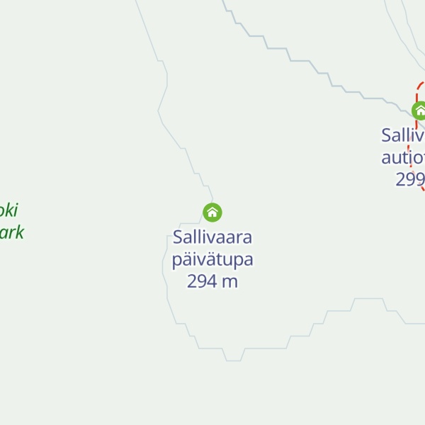 Map of Sallivaara päivätupa