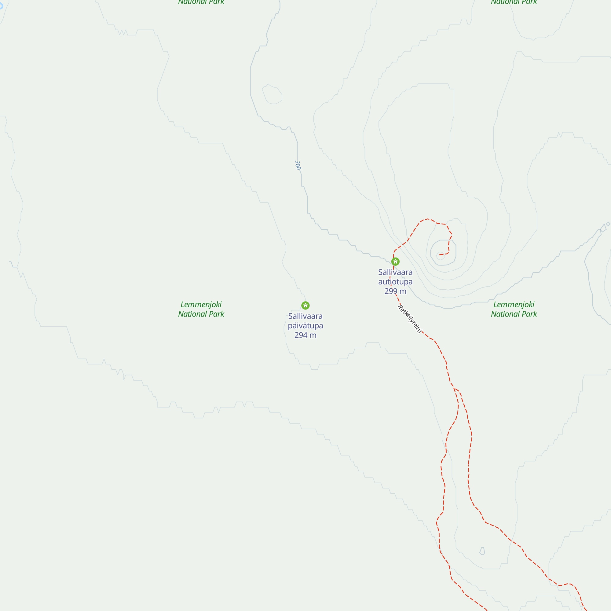Sallivaara päivätupa map