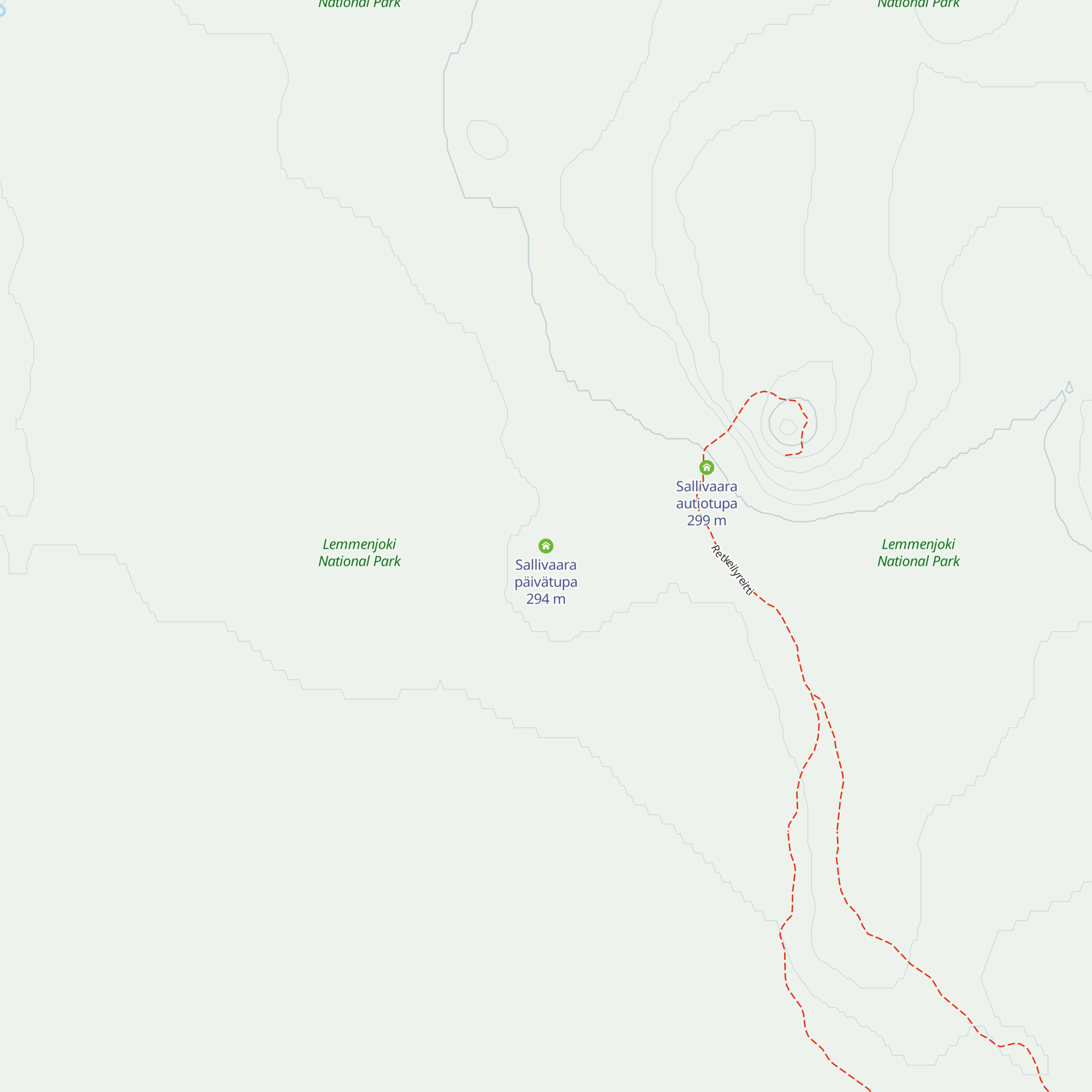 Sallivaara päivätupa map