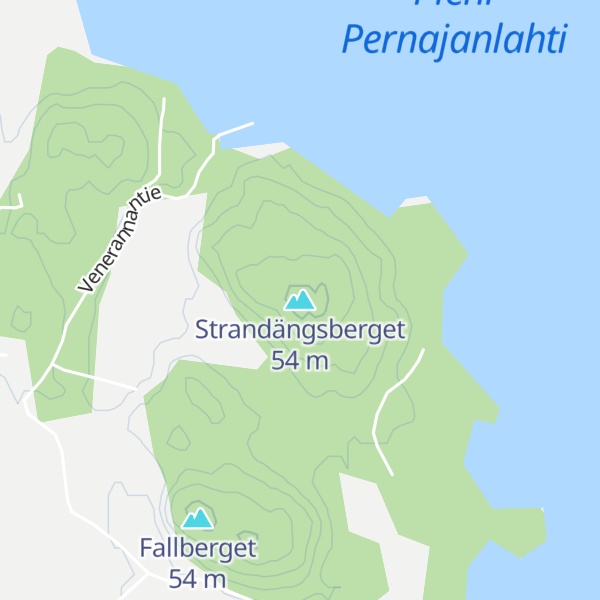 Map of Strandängsberget