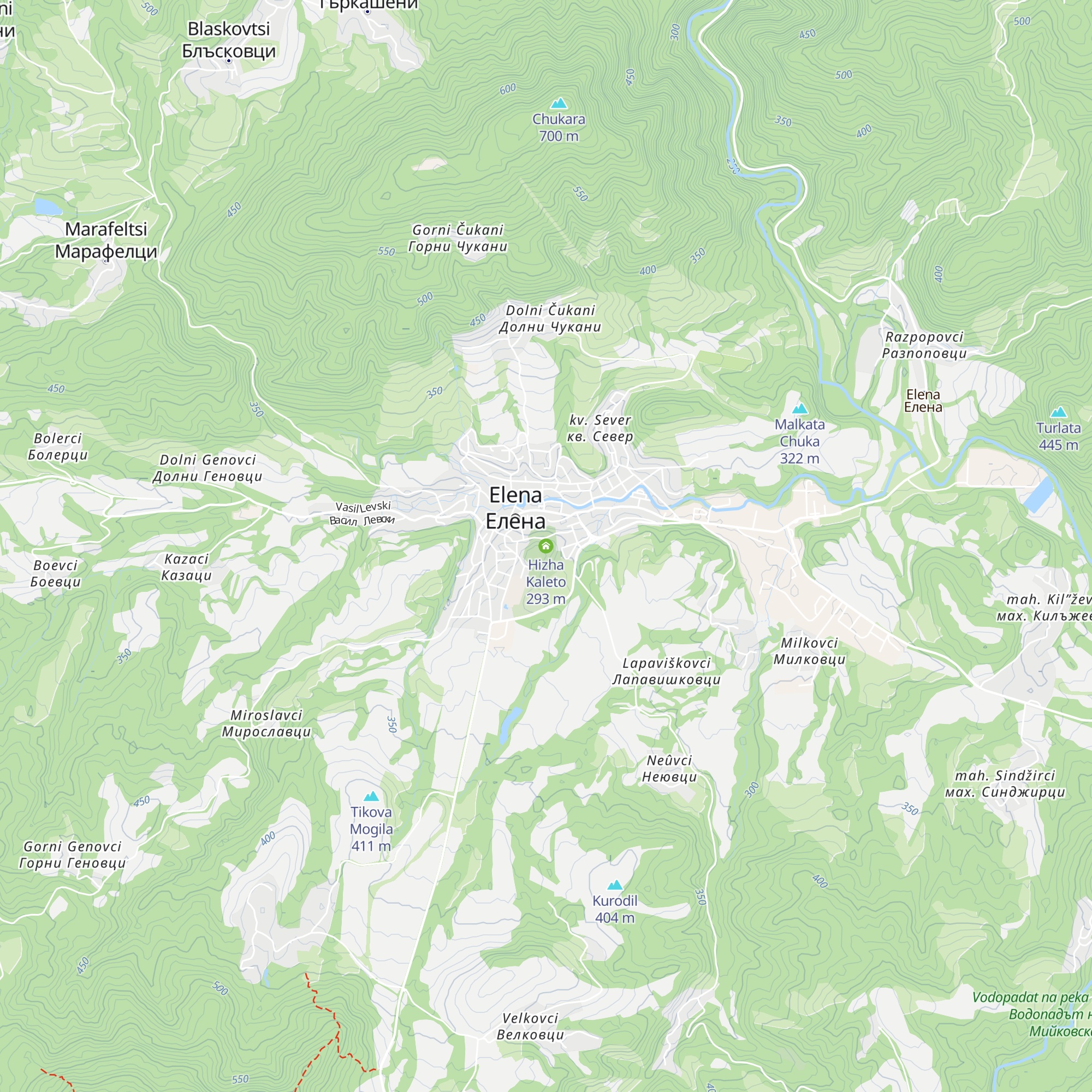 Hizha Kaleto map