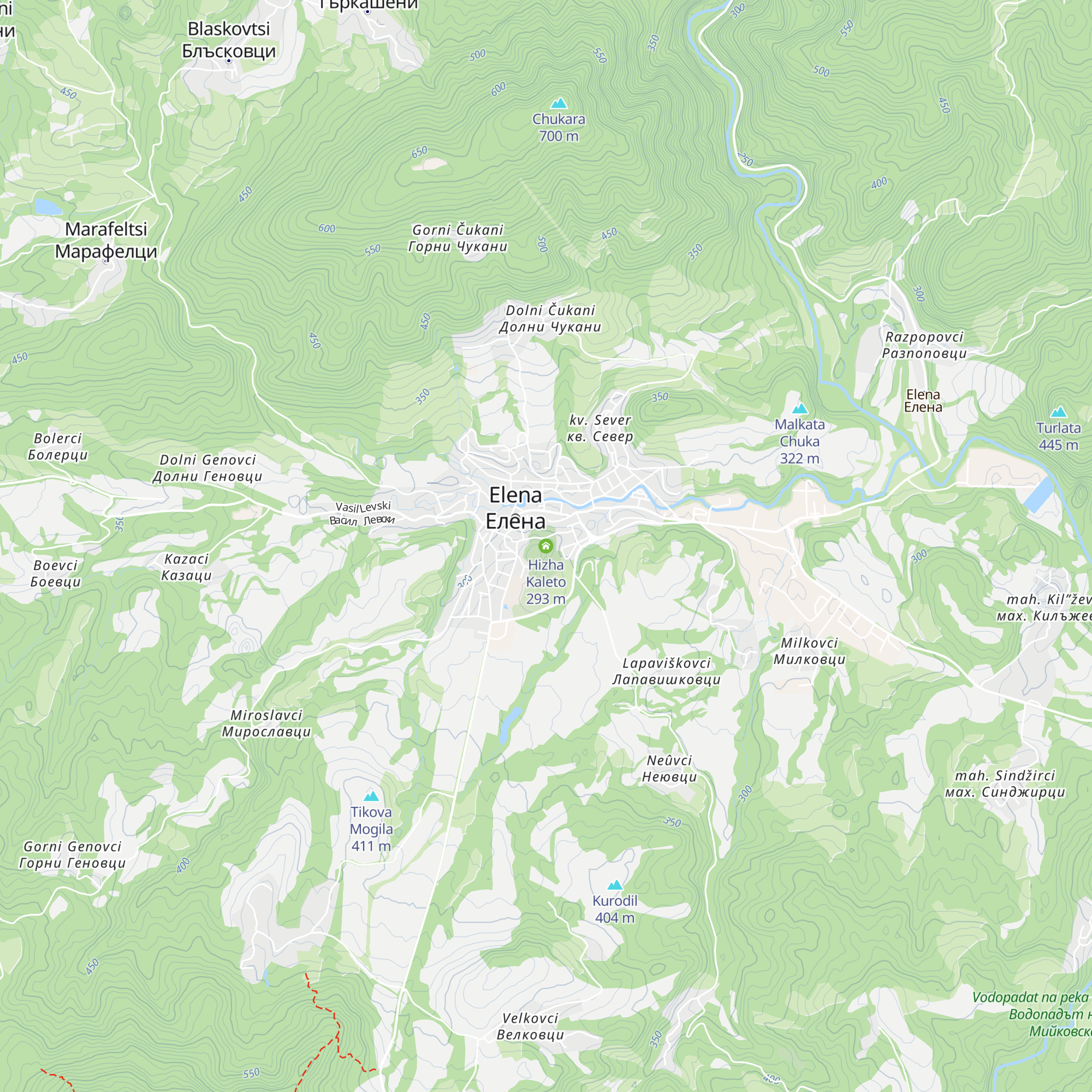 Hizha Kaleto map