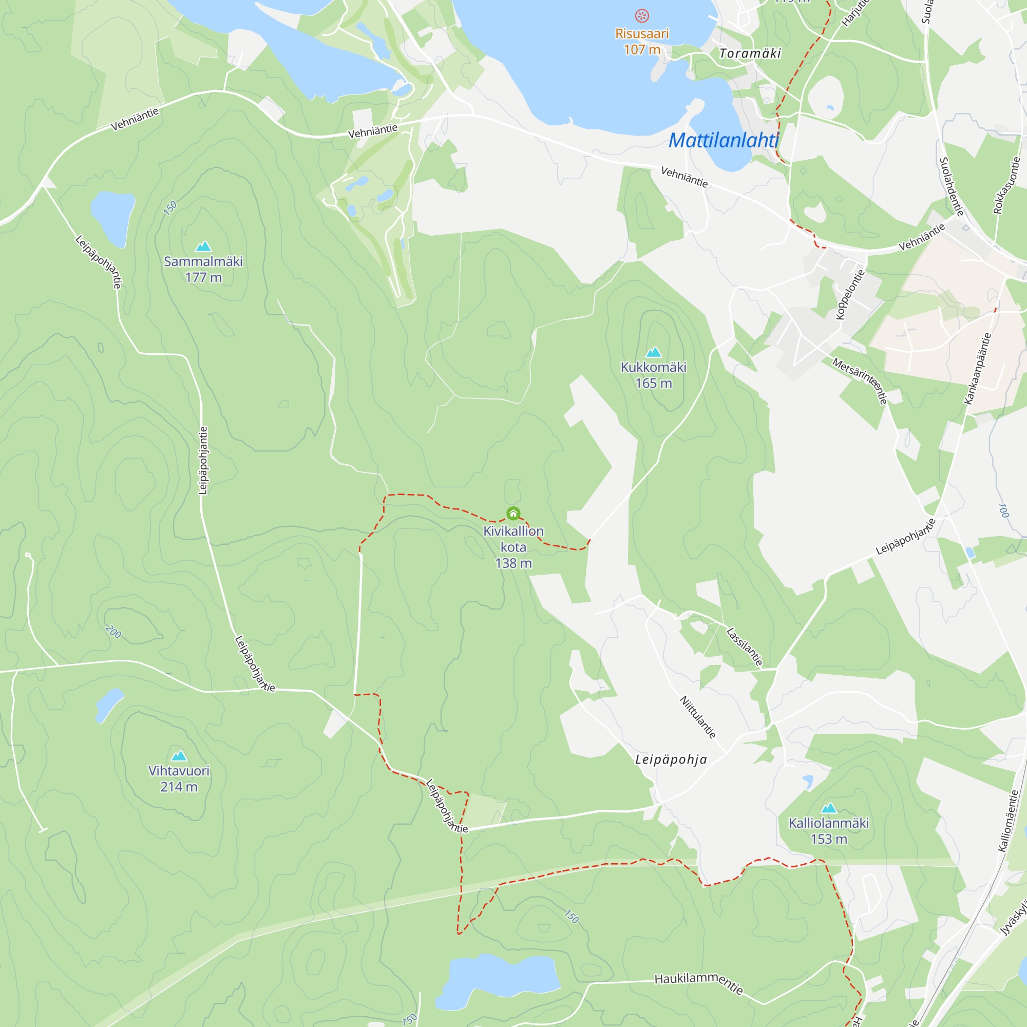 Kivikallion kota map