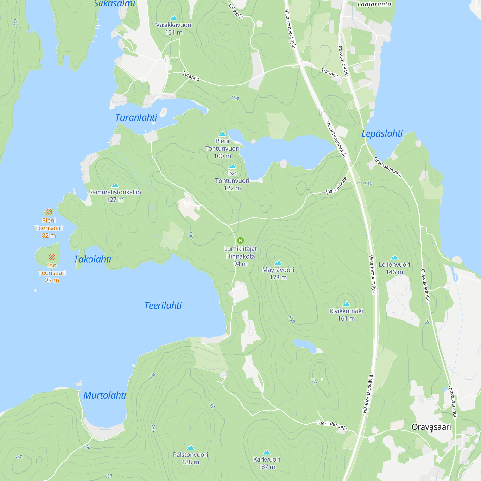 Lumikiitäjät Hihnakota map