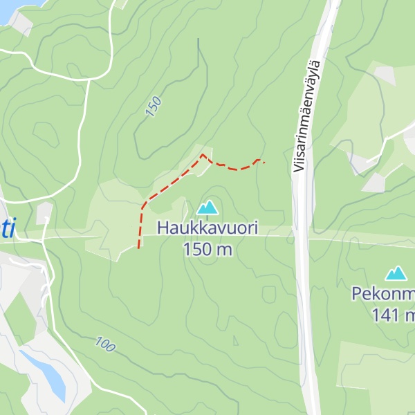 Map of Haukkavuori