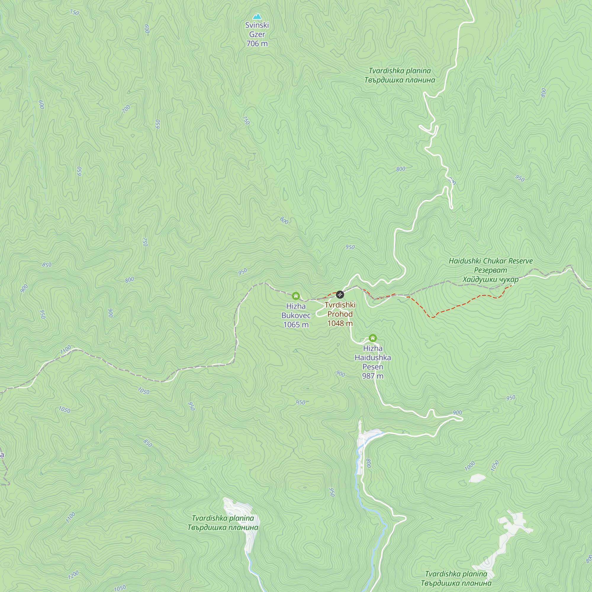 Hizha Bukovec map
