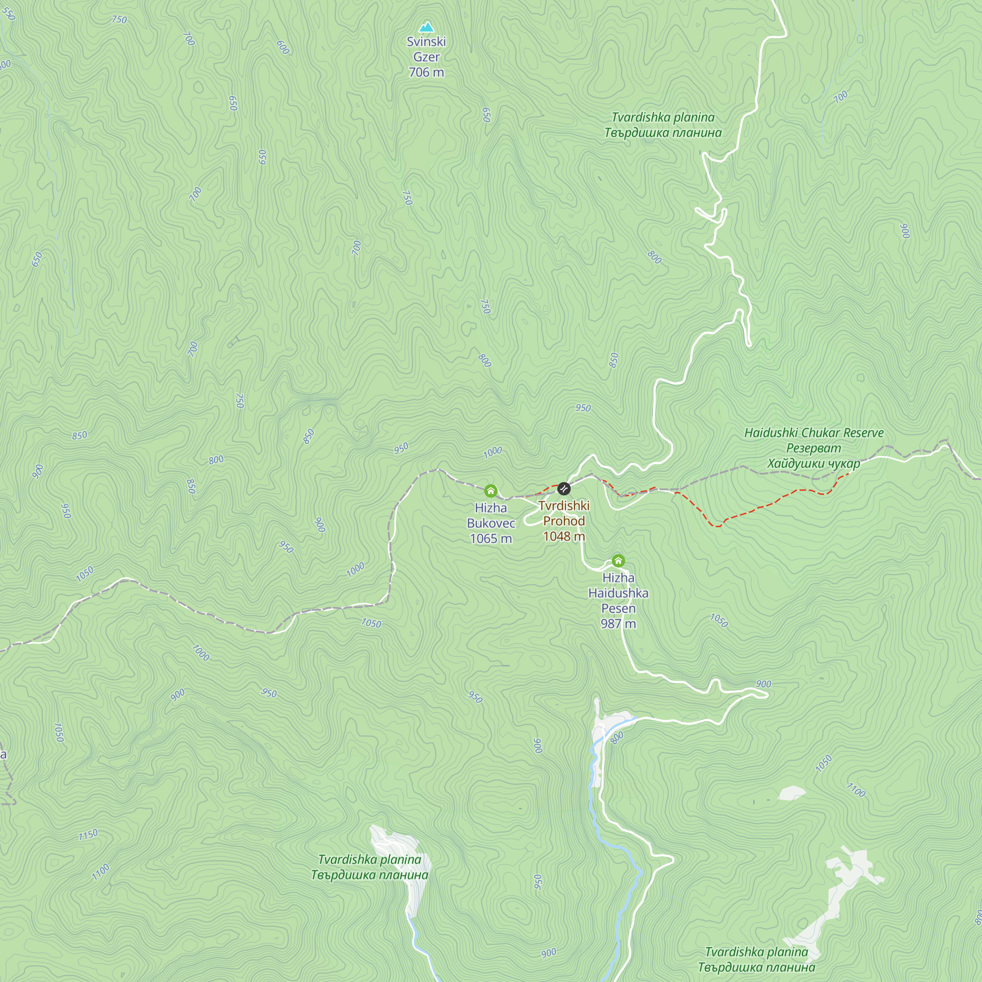 Hizha Bukovec map