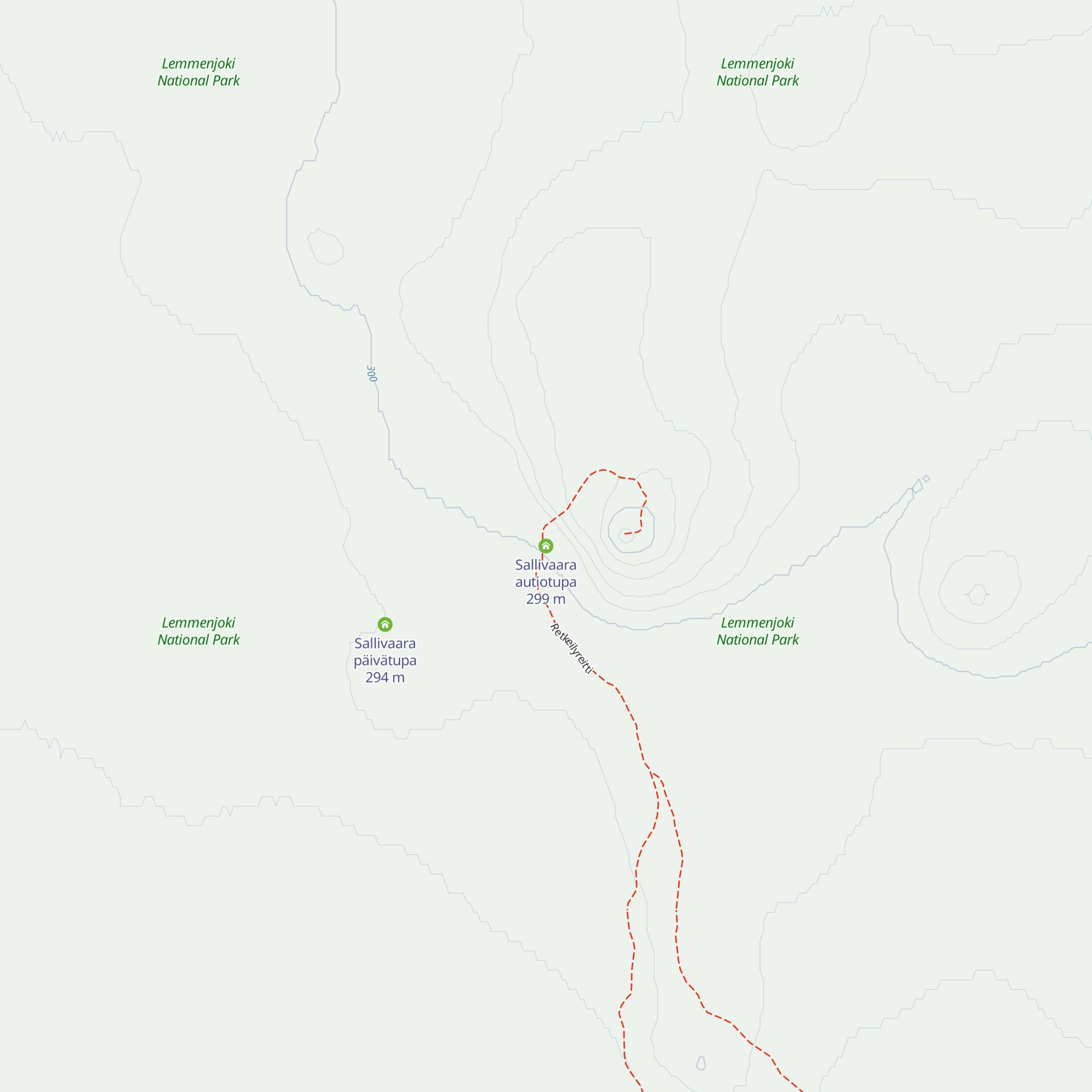 Sallivaara autiotupa map