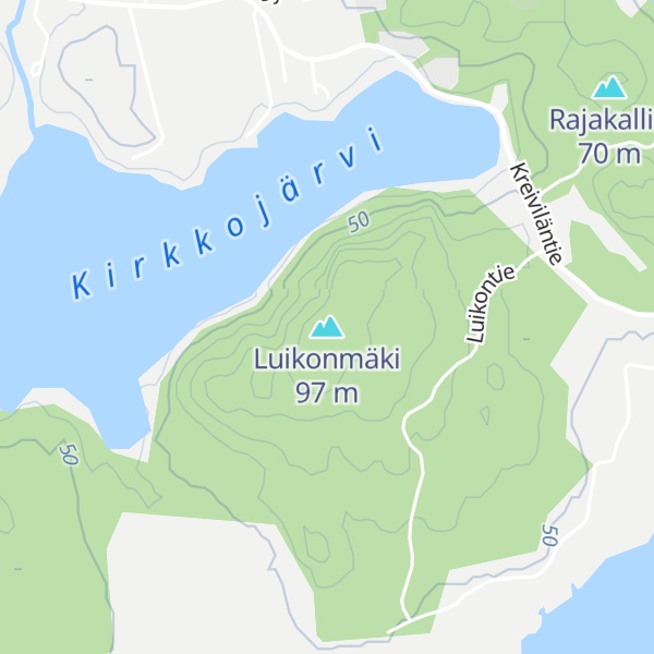 Map of Luikonmäki