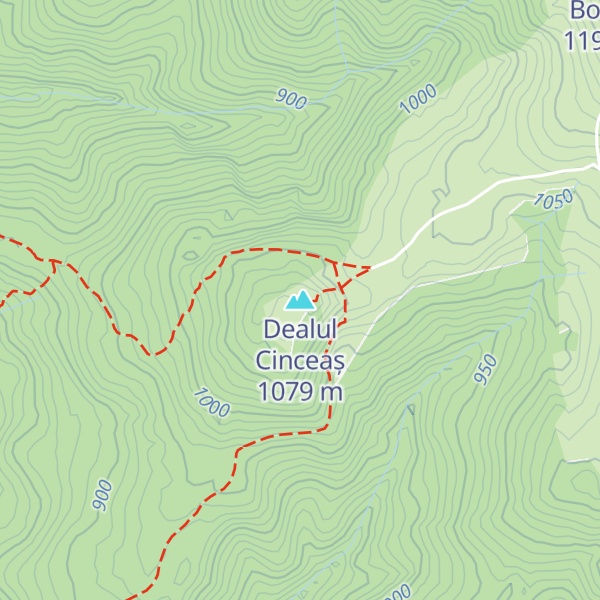 Map of Dealul Cinceaș