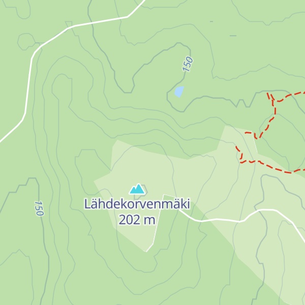 Map of Lähdekorven kota