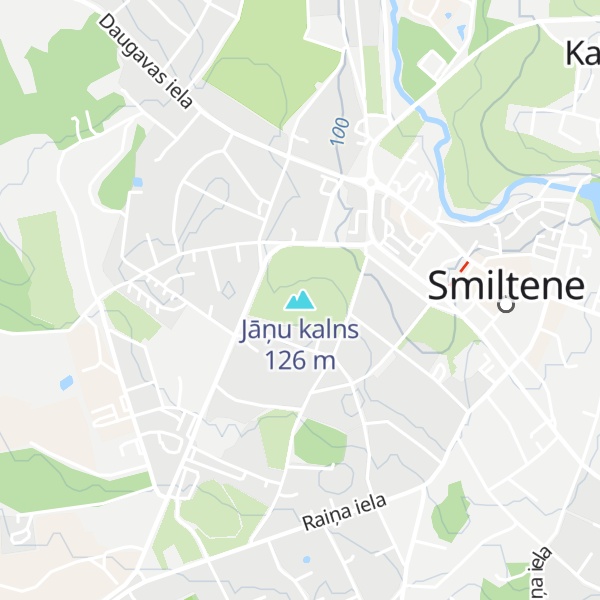 Map of Jāņu kalns