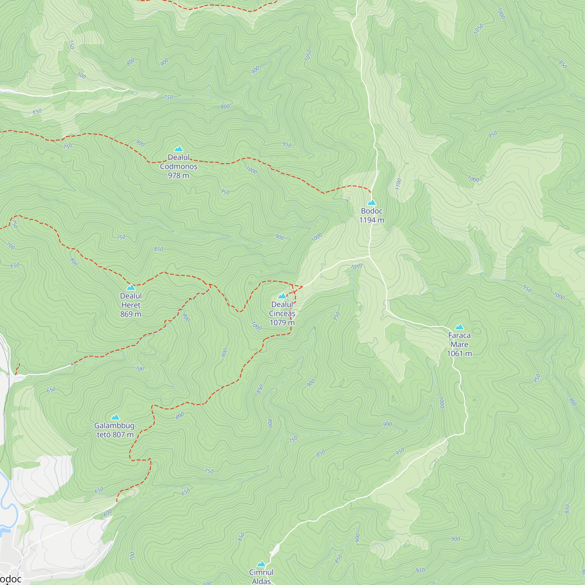 Refugiul Bodoc map