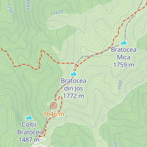 Map of Bratocea din Jos