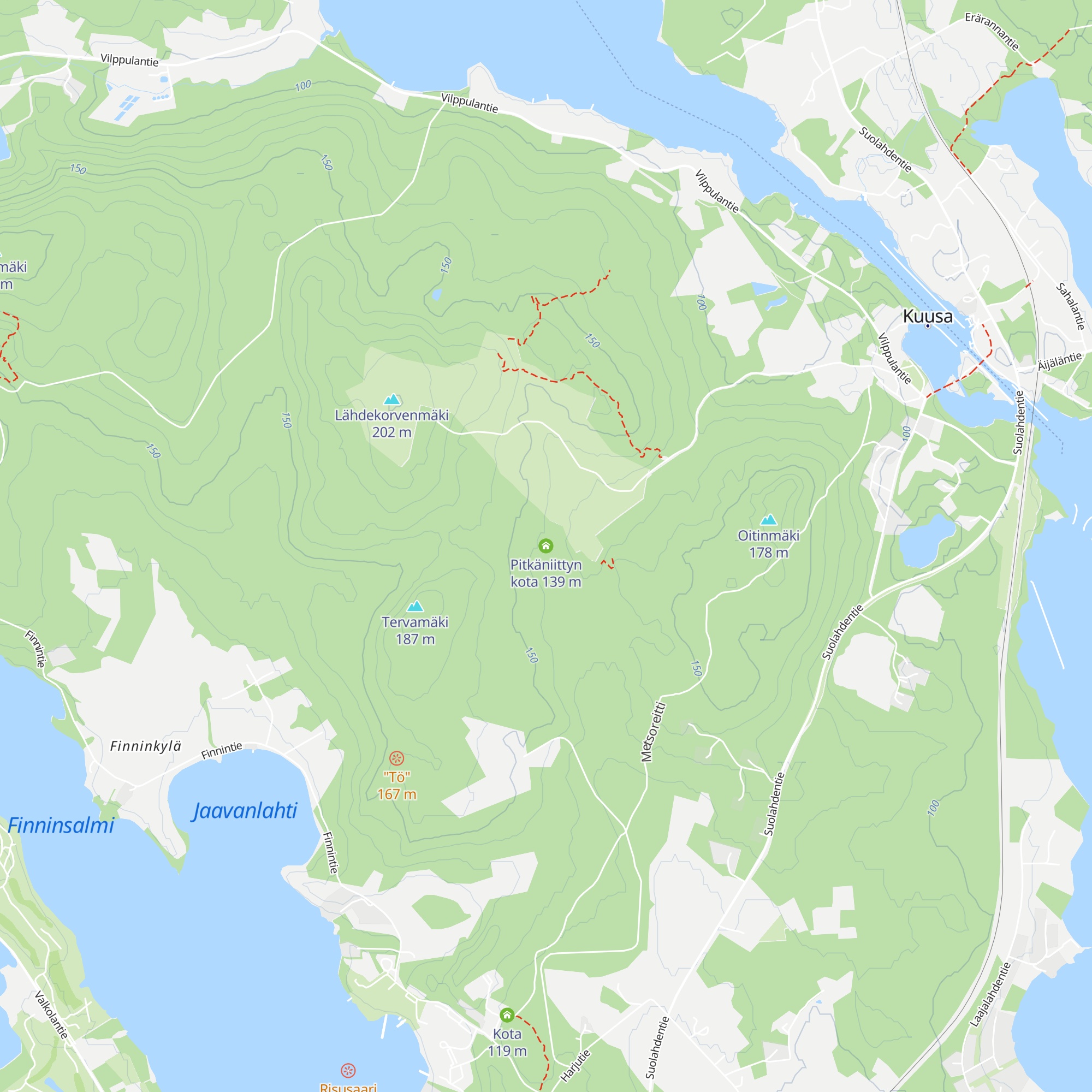 Pitkäniittyn kota map
