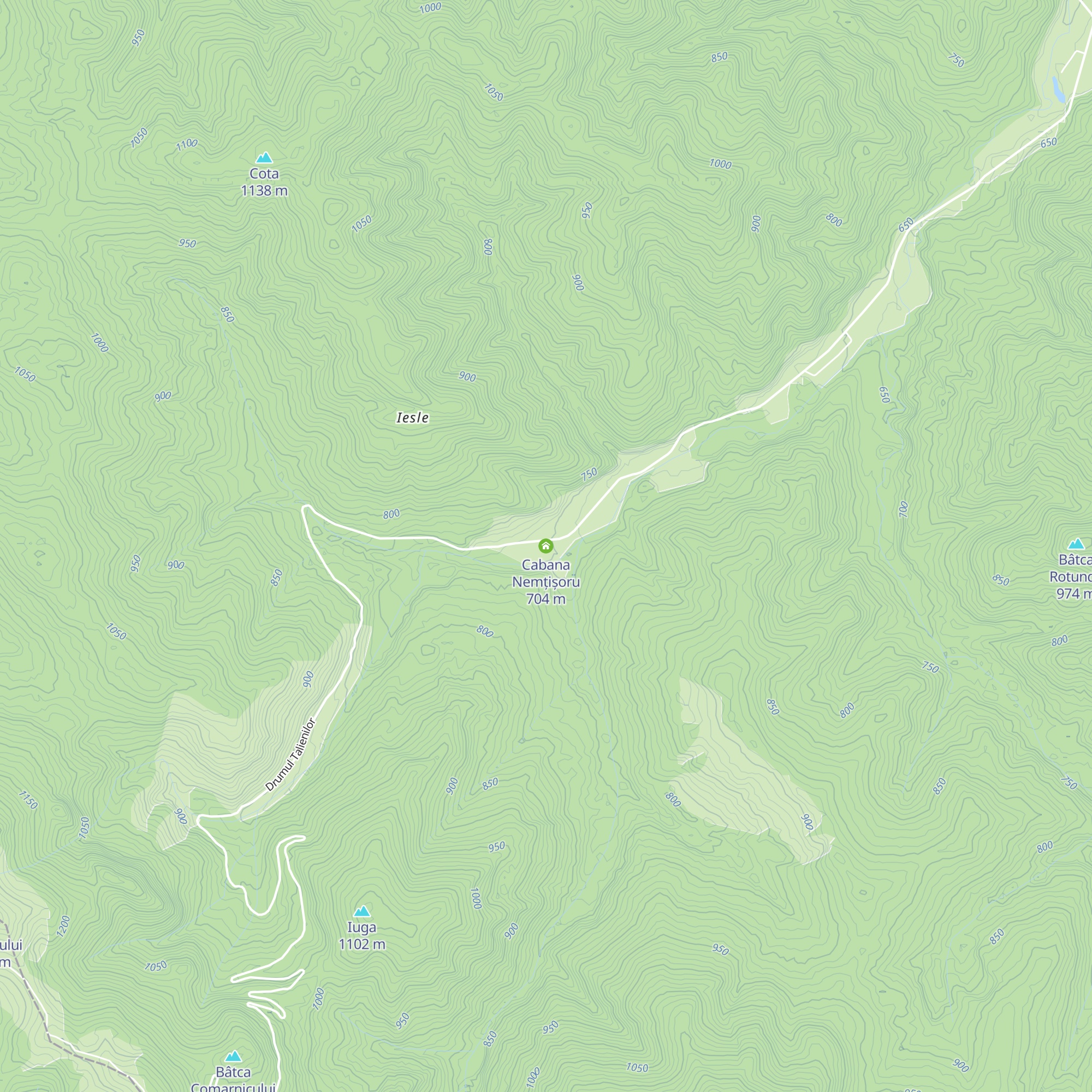 Cabana Nemțișoru map