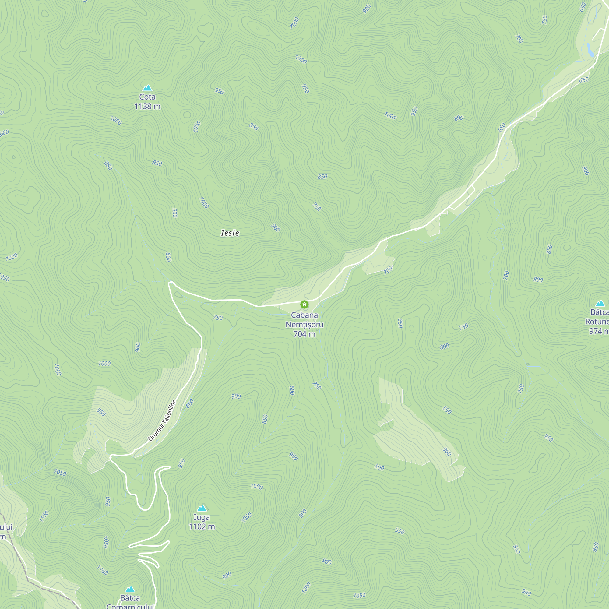 Cabana Nemțișoru map