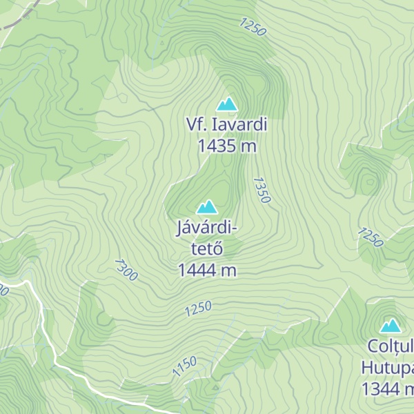 Map of Jávárdi-tető