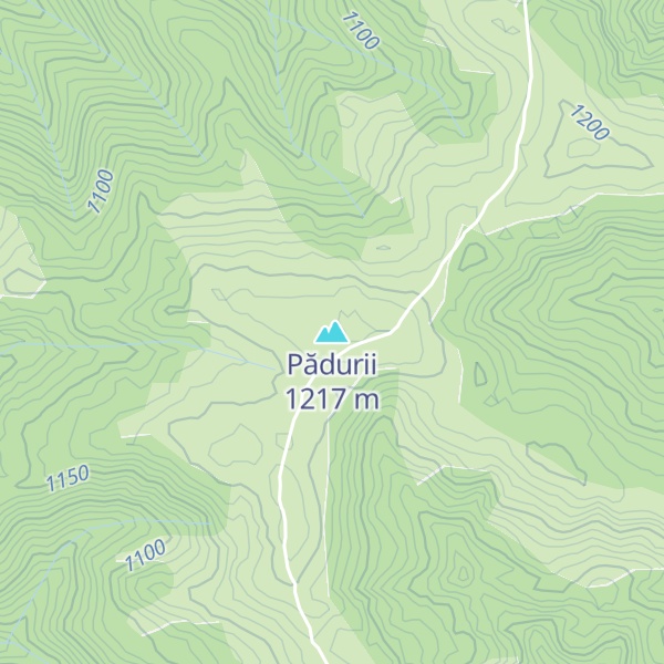 Map of Pădurii