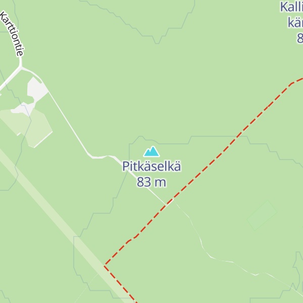 Map of Pitkäselkä