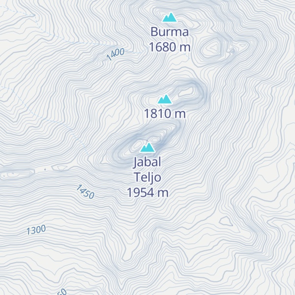 Map of Jabal Teljo