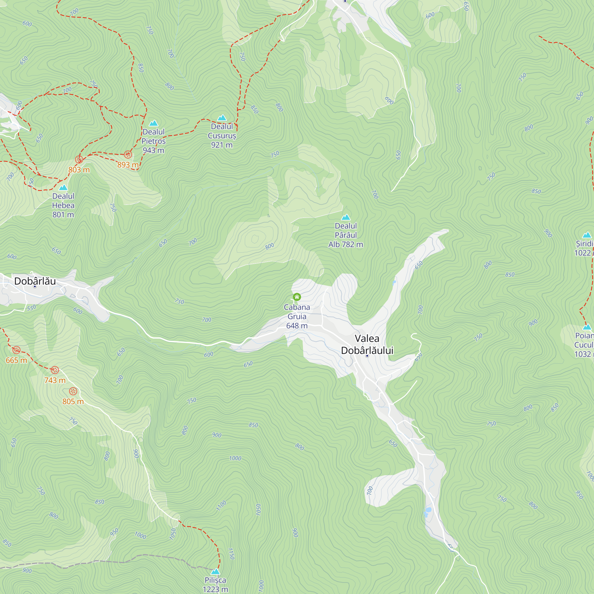 Cabana Gruia map