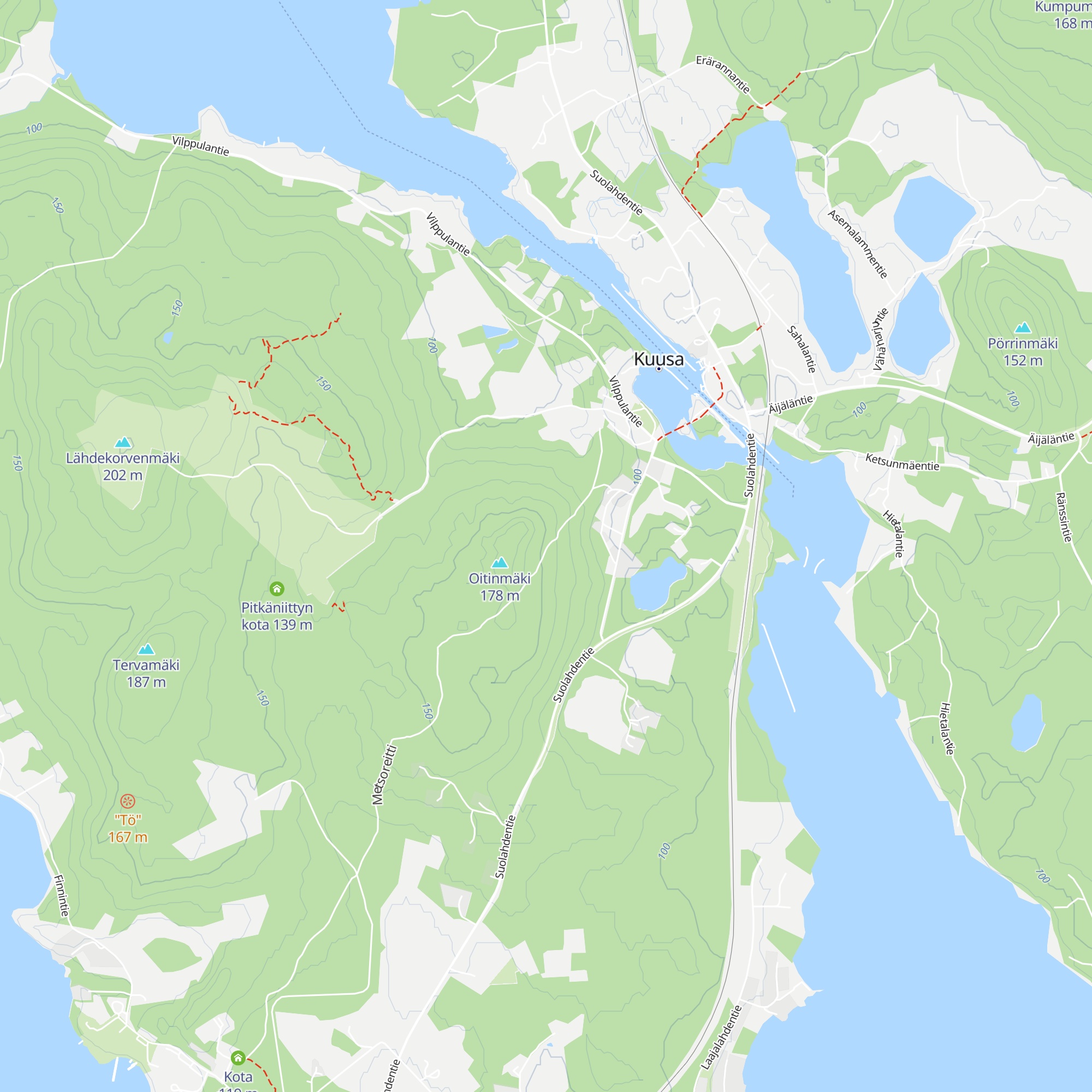 Oitinmäen kota map