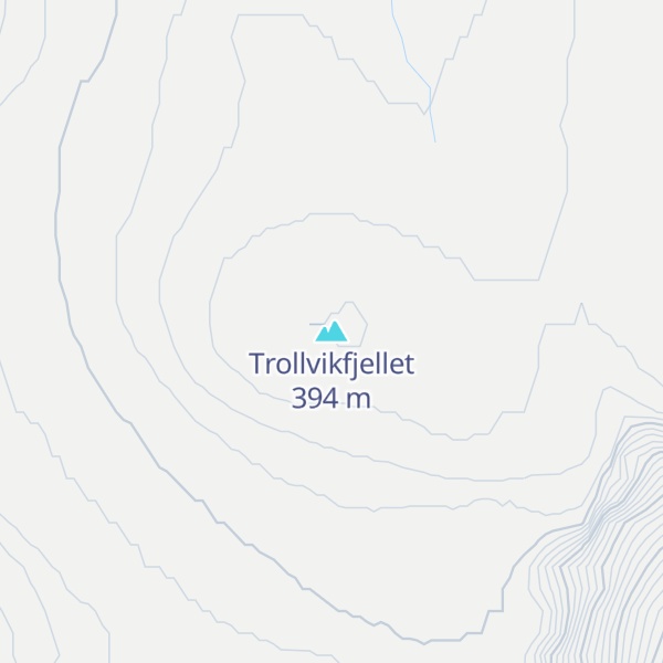 Map of Trollvikfjellet