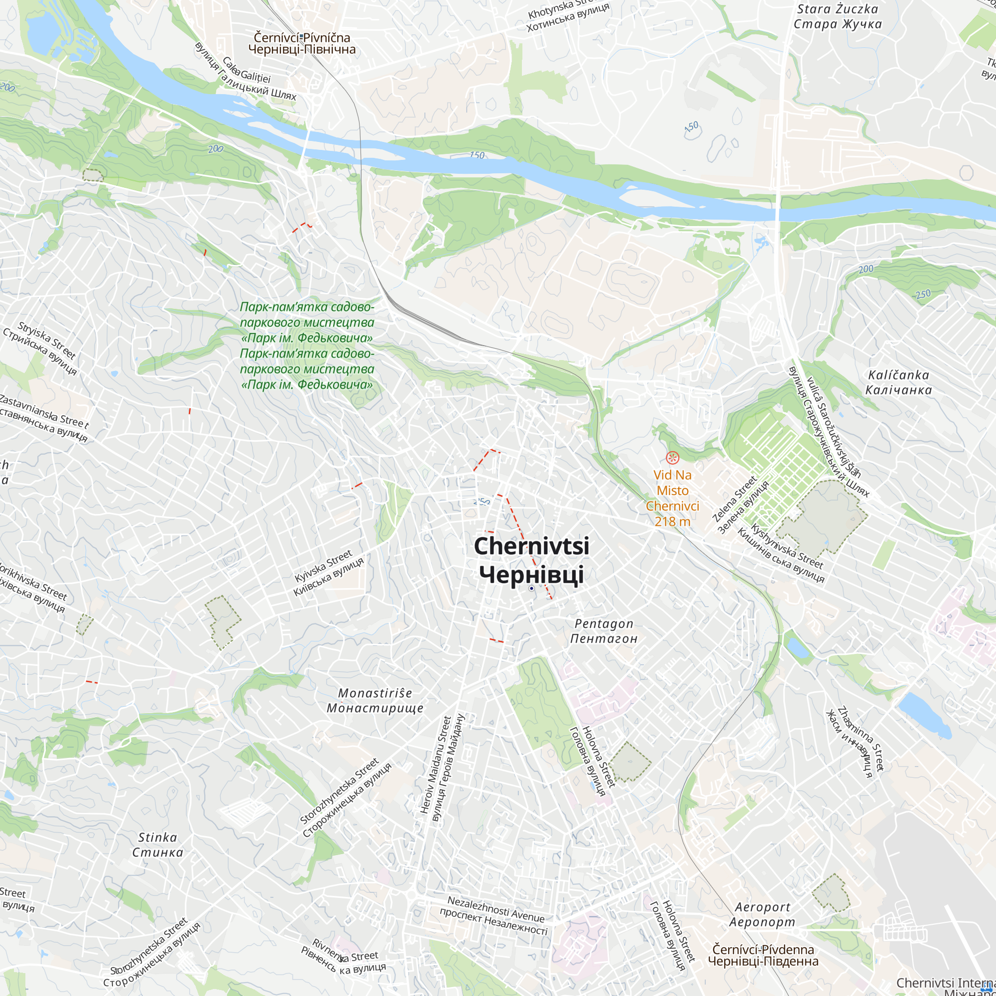 Chernivtsi Tourist Information Center map