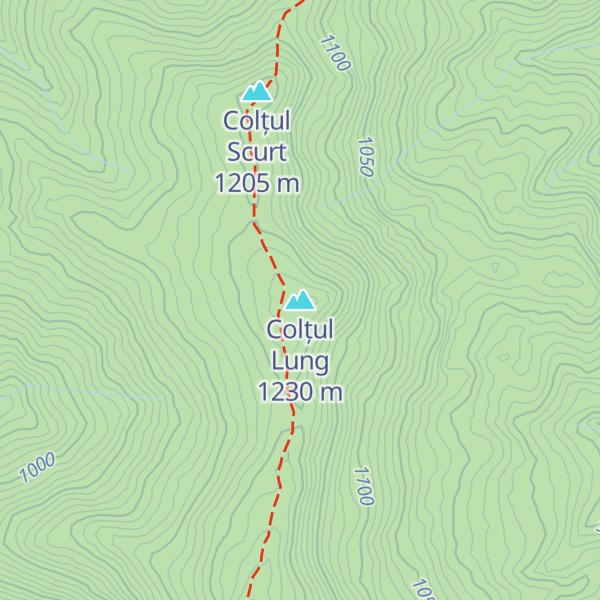 Map of Colțul Lung