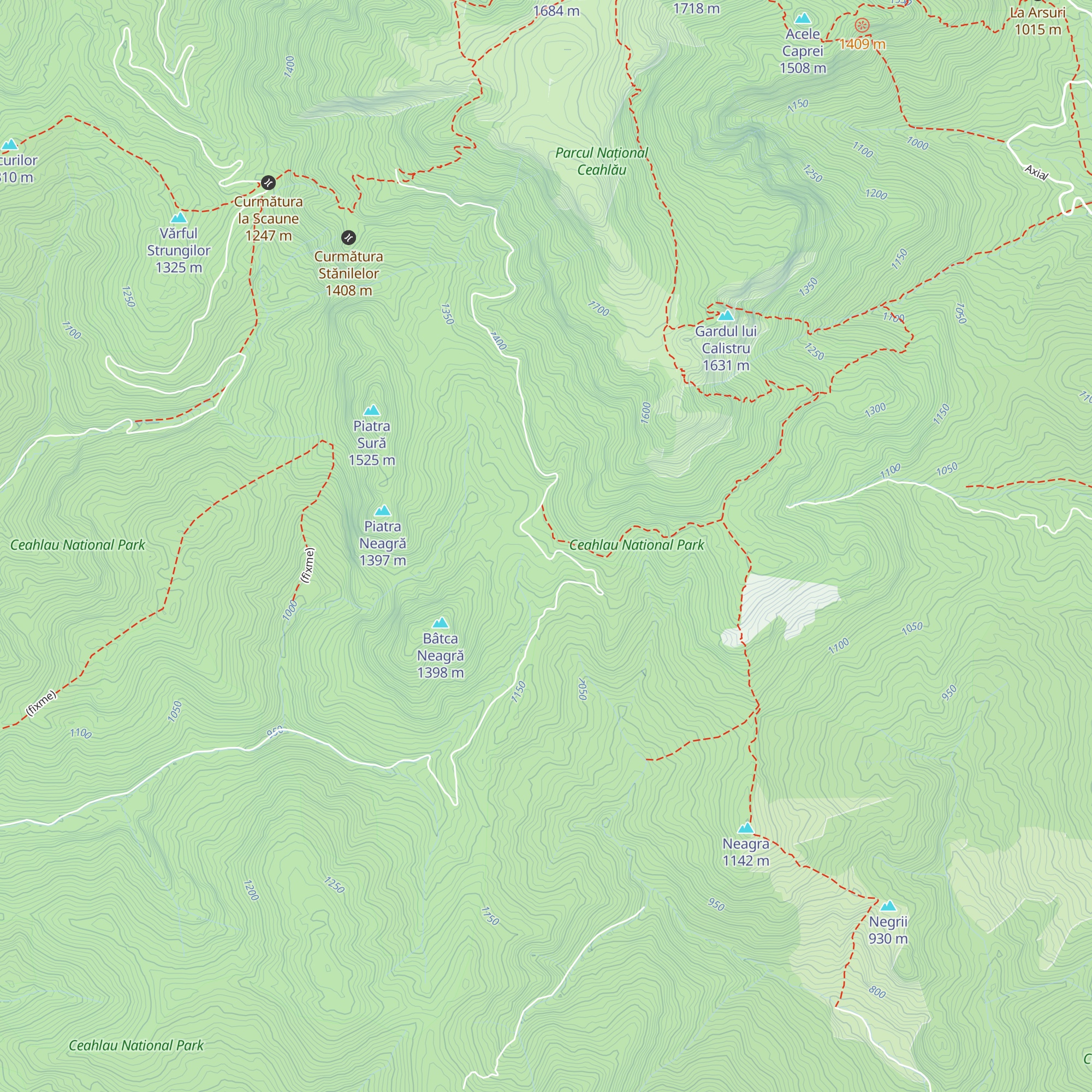 Cabana Stănile map