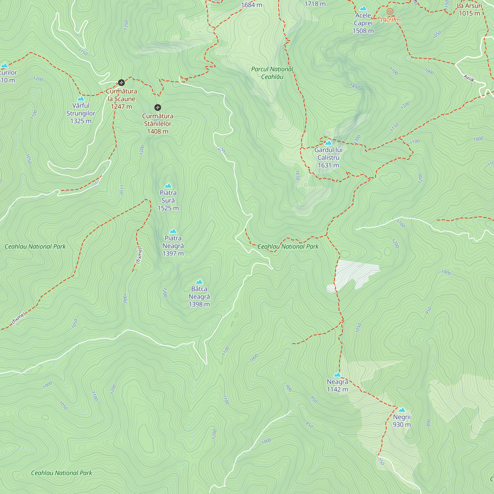 Cabana Stănile map