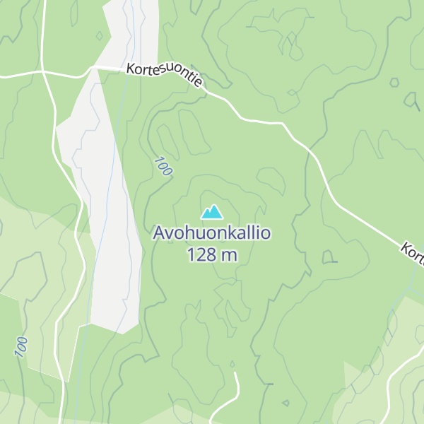 Map of Avohuonkallio