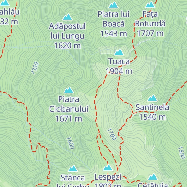Map of Piatra cu Cerdac