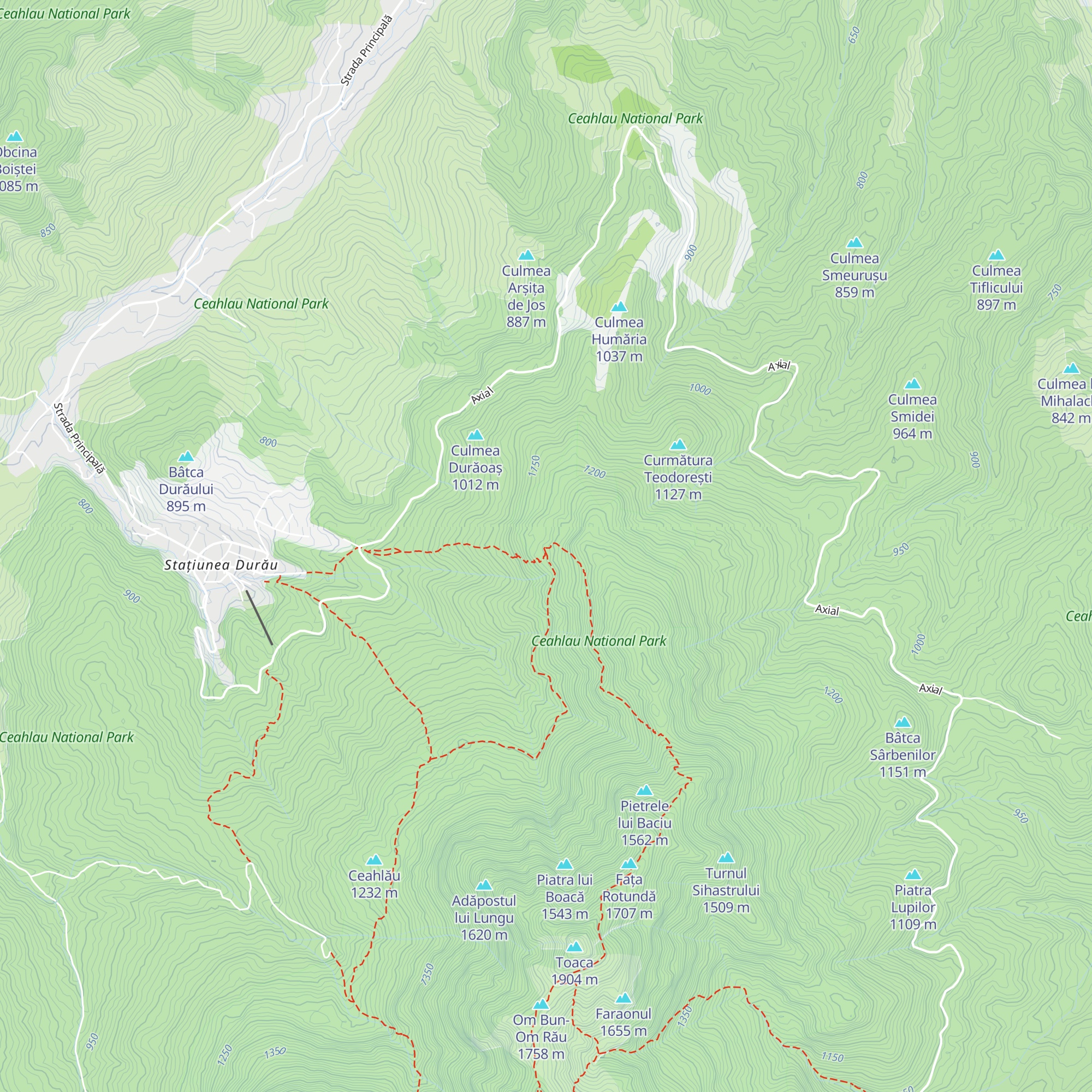 Cabana Fântânele map