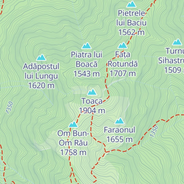 Map of Toaca