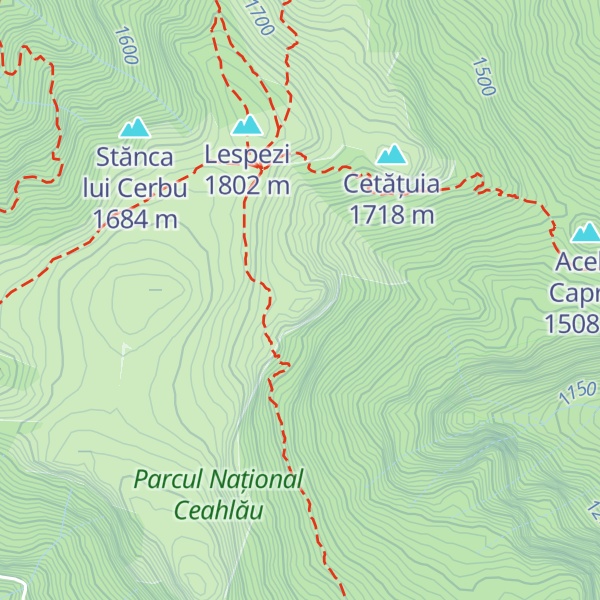 Map of Piatra Lată din Ghedeon
