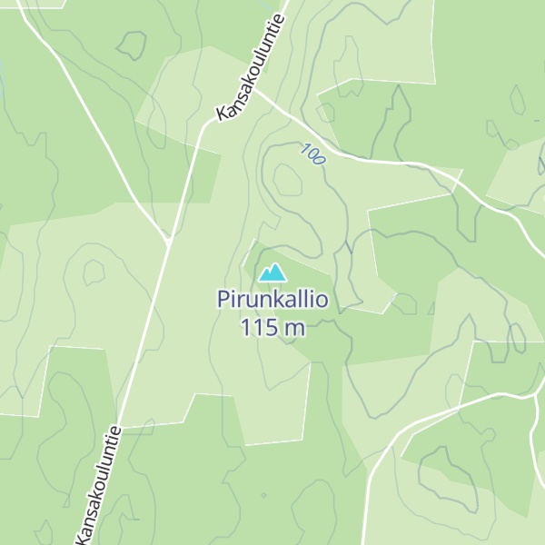 Map of Pirunkallio