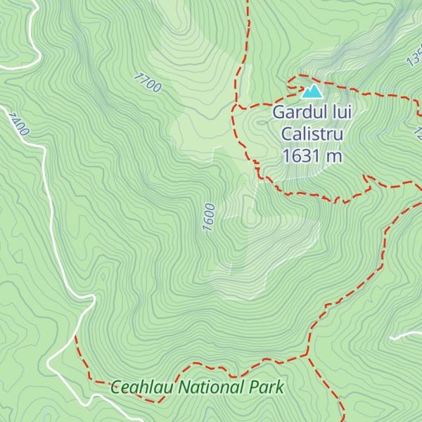 Map of Colții Mistrețlui