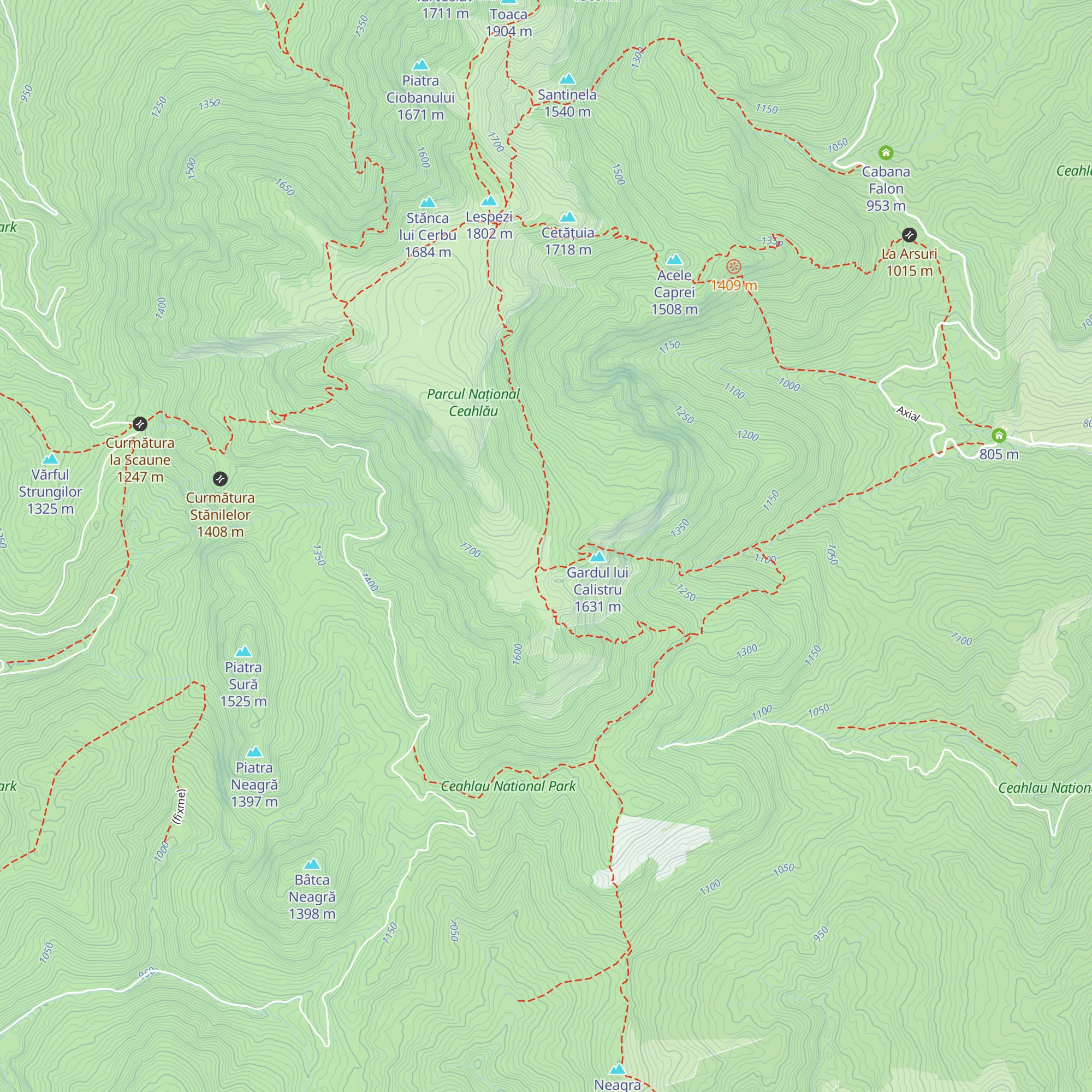 Refugiu Ocolașu Mic map