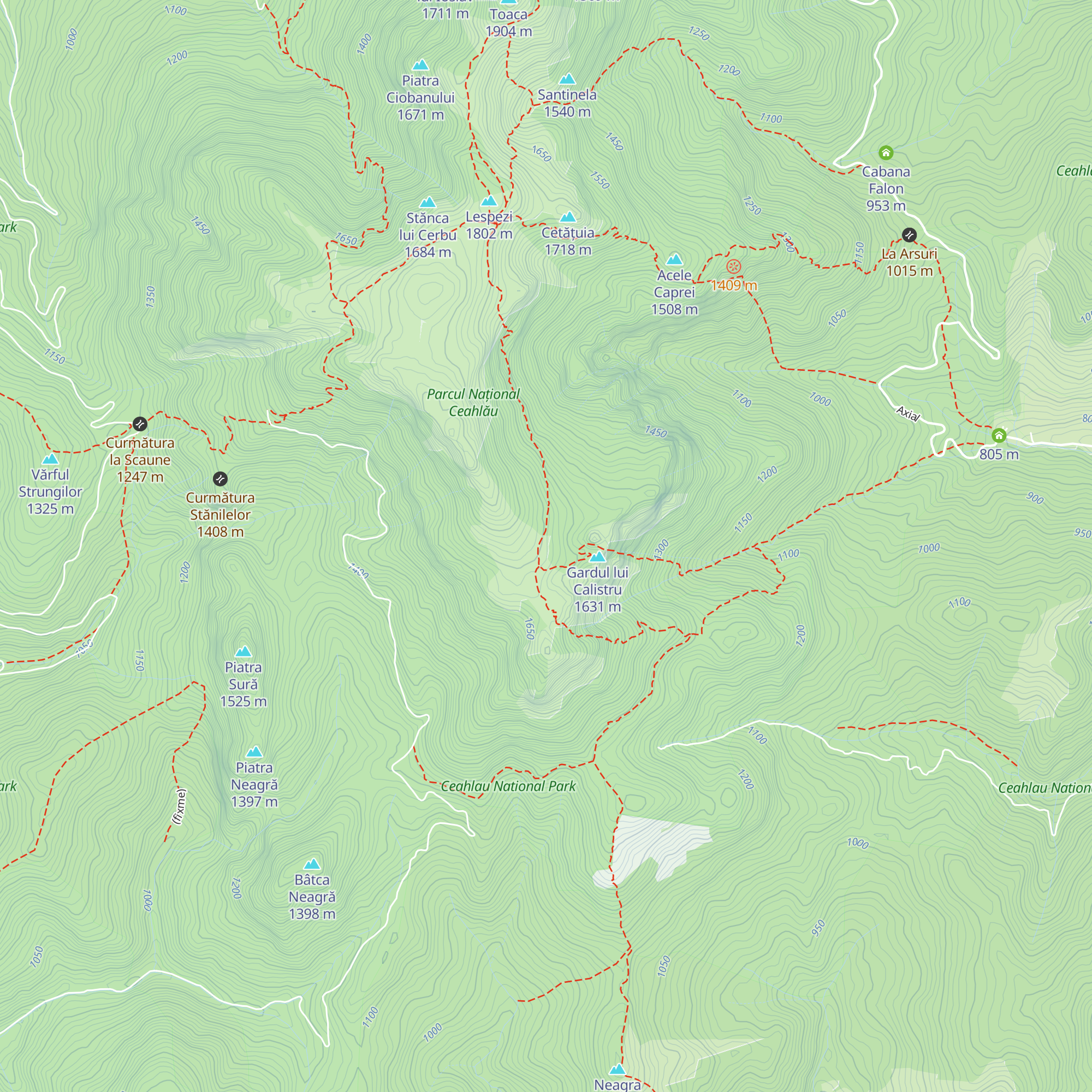 Refugiu Ocolașu Mic map
